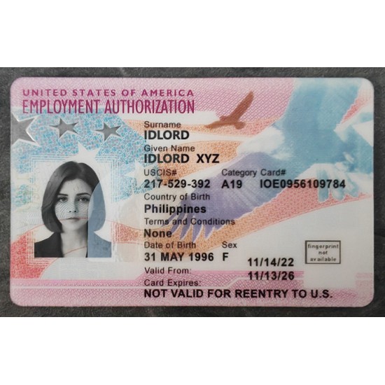 Ead Authentic id front side Ead Authentic id front side