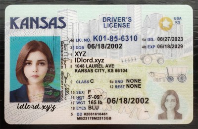 Kansas Authentic id front side