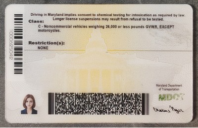 Maryland Authentic IDs