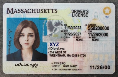 Massachusetts Authentic id front side