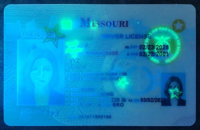Missouri Authentic Dirvers Licence