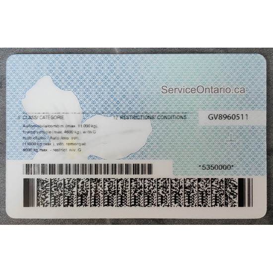 Ontario Authentic Dirvers Licence Ontario Authentic Dirvers Licence