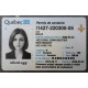 Quebec Authentic id front side Quebec Authentic id front side