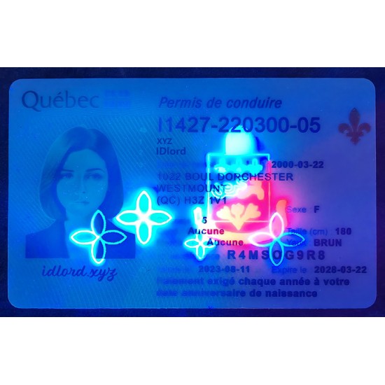 Quebec Authentic Dirvers Licence Quebec Authentic Dirvers Licence
