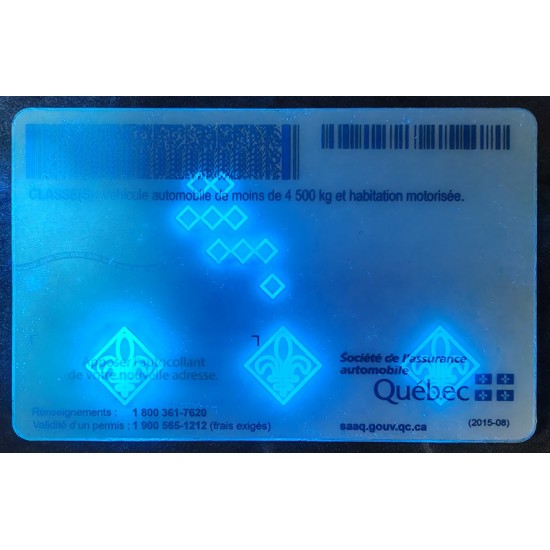 Quebec Authentic Dirvers Licence Quebec Authentic Dirvers Licence