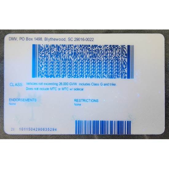 South Carolina Authentic IDs South Carolina Authentic IDs