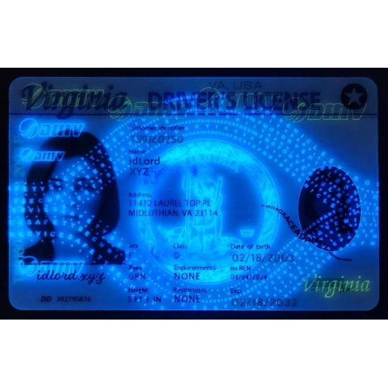 Virginia Authentic Dirvers Licence Virginia Authentic Dirvers Licence